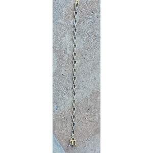 Tennis Bracelet Gold Over Sterling Silver With Diamond Chip Accents RSE 7.25"
